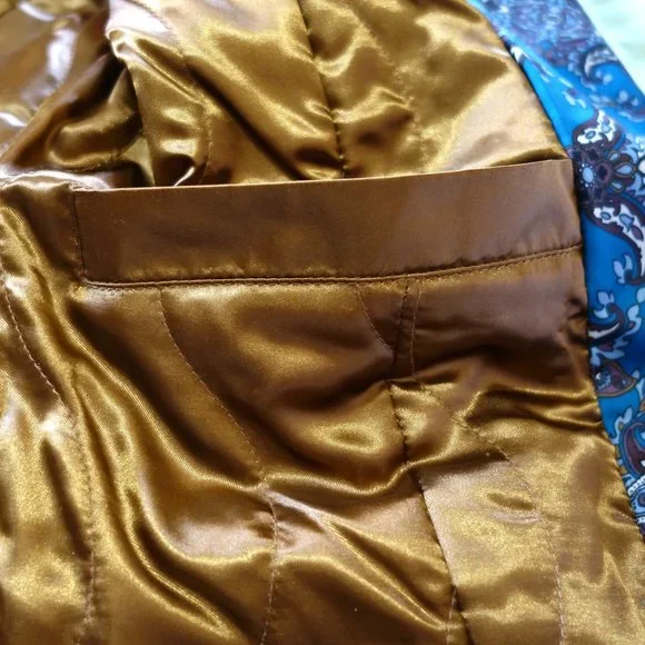 Dennis Basso Brown Printed Water-Resistant Zip Front Anorak Jacket with Hood L - Picture 4 of 8